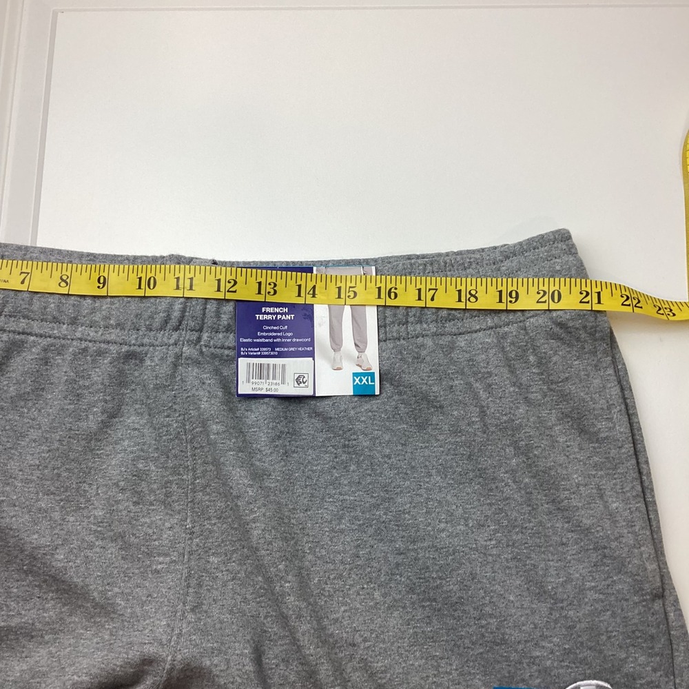 Champion French Terry Pants Grey Heather XXL Joggers Cinched Cuff 339573 pockets - Picture 4 of 6